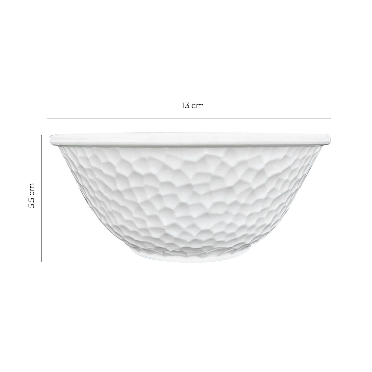 Bowl Melamina Blanca 13 Cm Línea Kplus