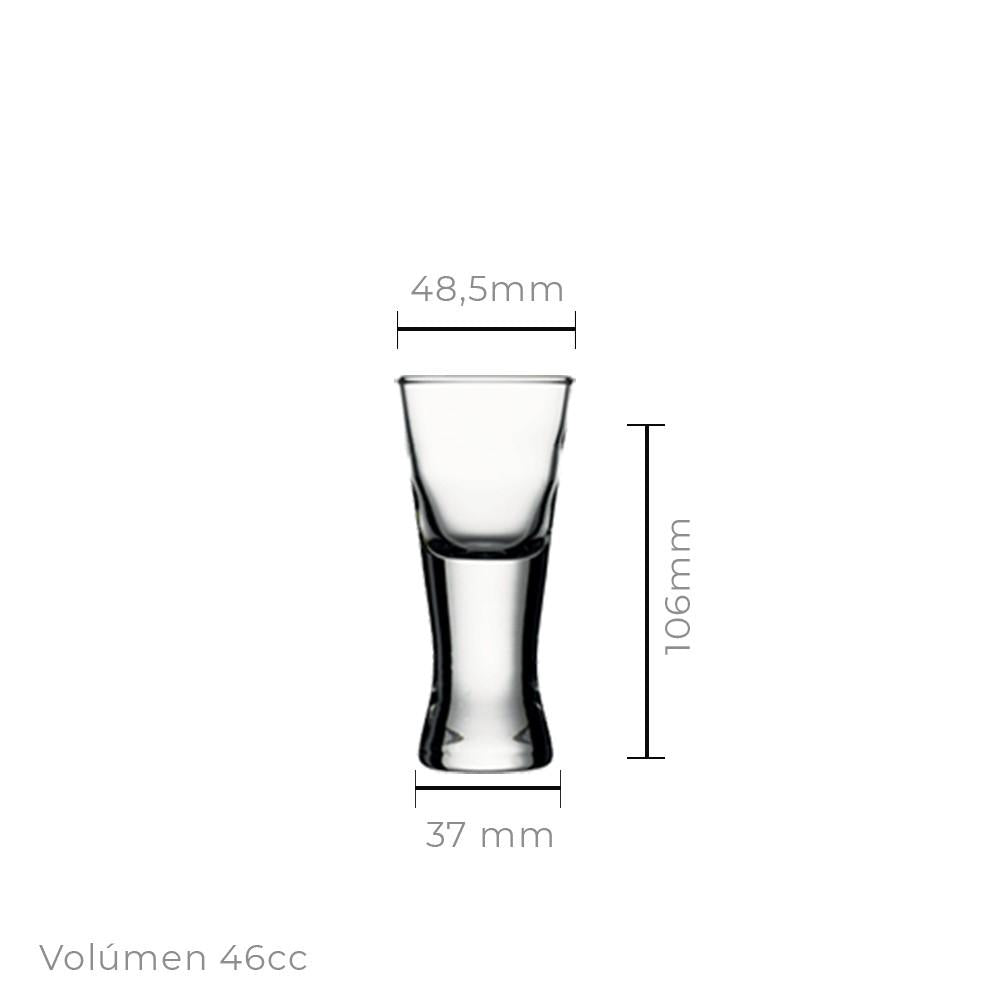 Set De 6 Vaso Monoporcion 46 C.c. Boston Shot