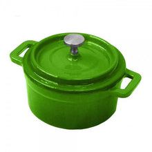 Mini Olla Hierro Fundido Verde 13x5 Cm