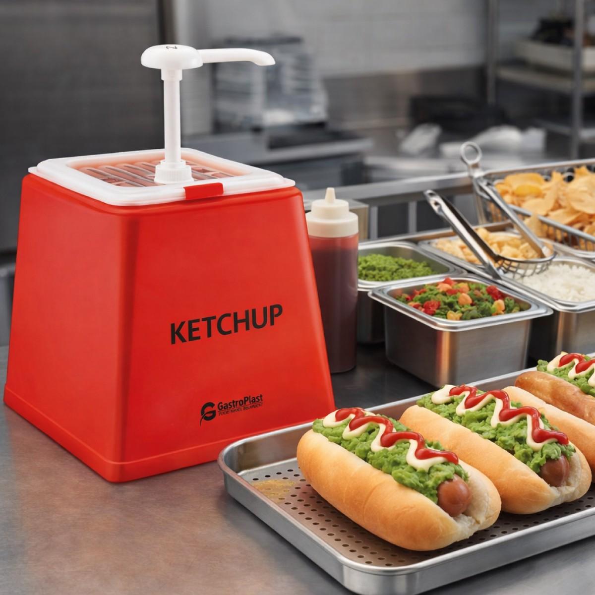 Dispensador De Kétchup Rojo