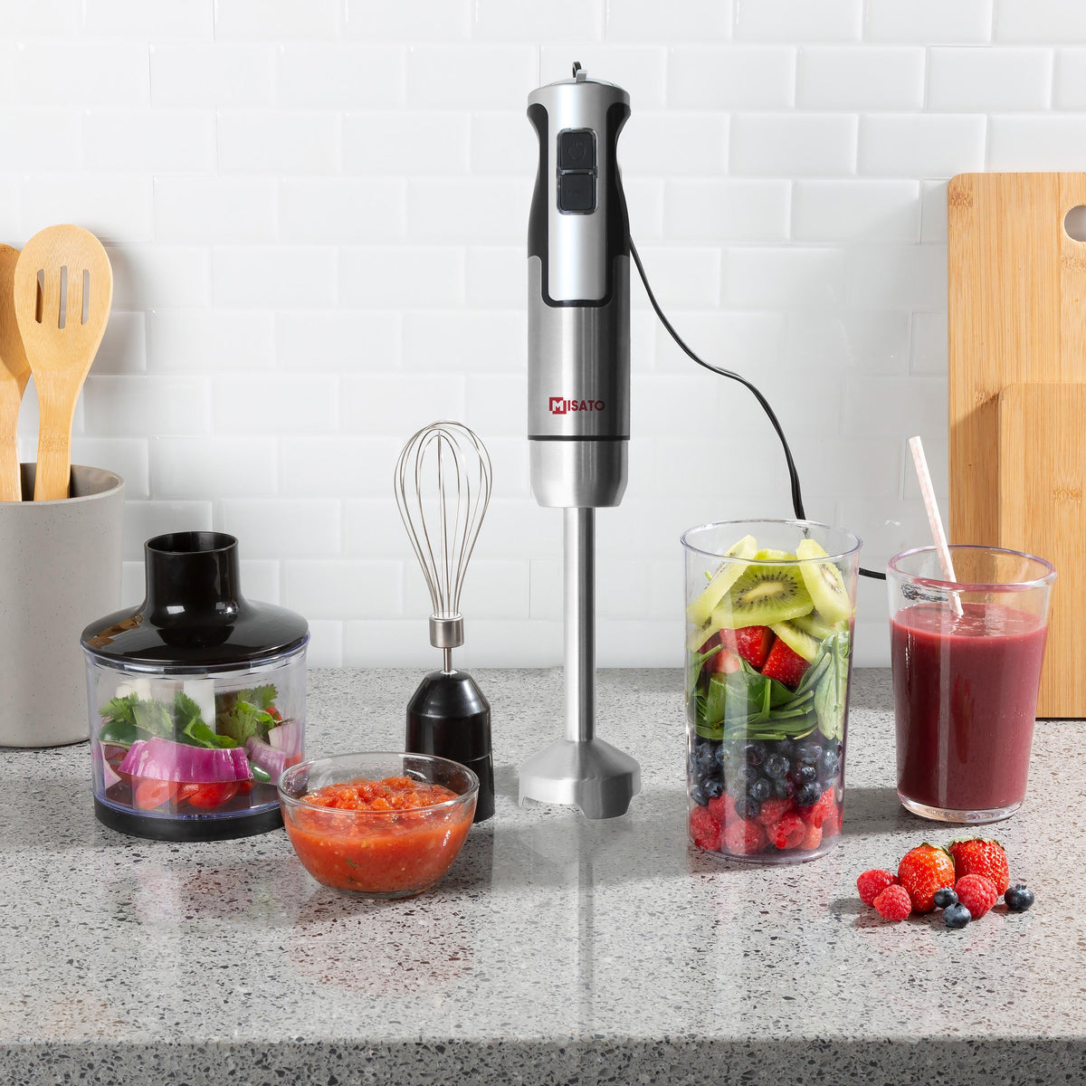 Minipimer Misato 800W 5 Pc Set