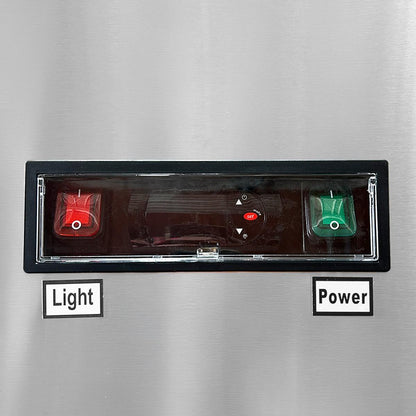 Refrigerador Vertical 1 Puerta De Vidrio Interior Estampado