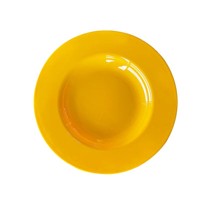 Plato Hondo De Policarbonato Amarillo 23Cm