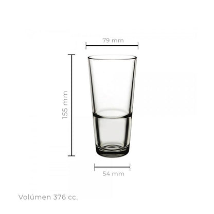 Vaso Apilable 376 Cc Línea Grande-S