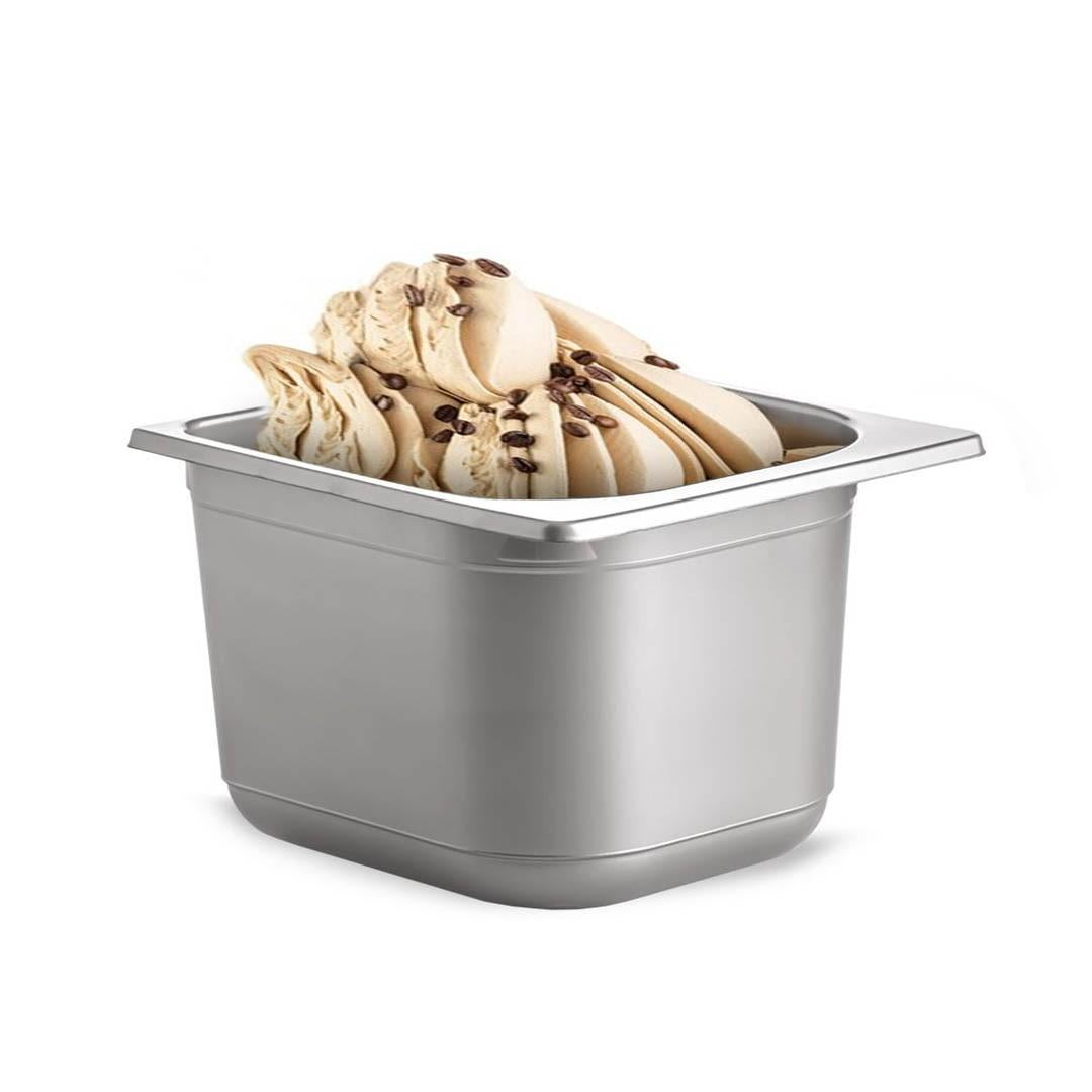Set De 168 Envase Para Helado 2.33 Litros Ps Gris Color