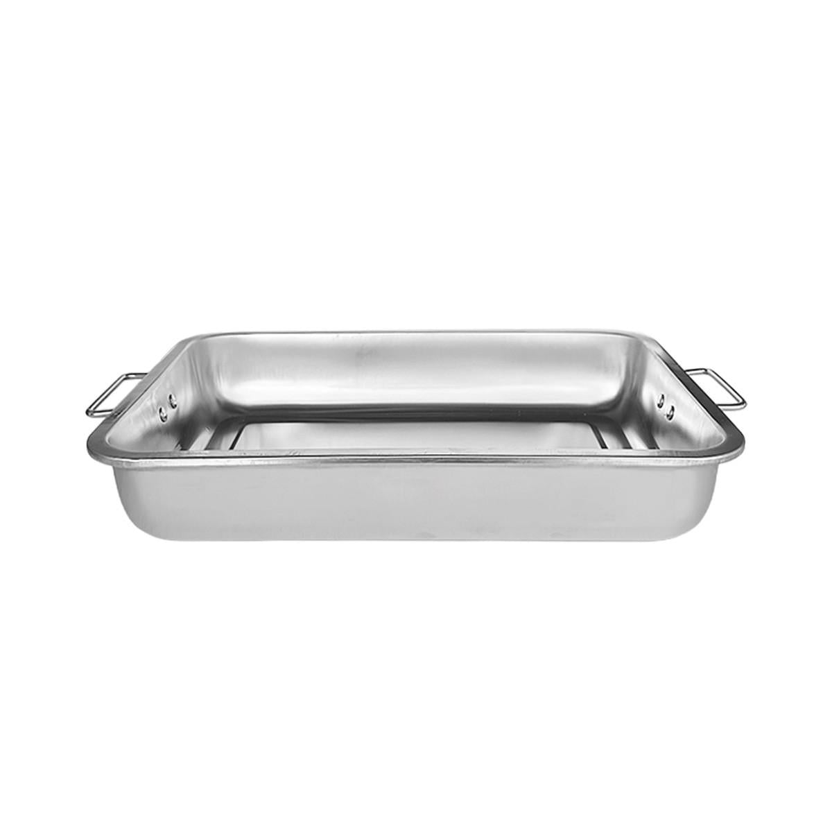 Asadera Con Asa 40 X 30 X 7 Cm Acero Inox.