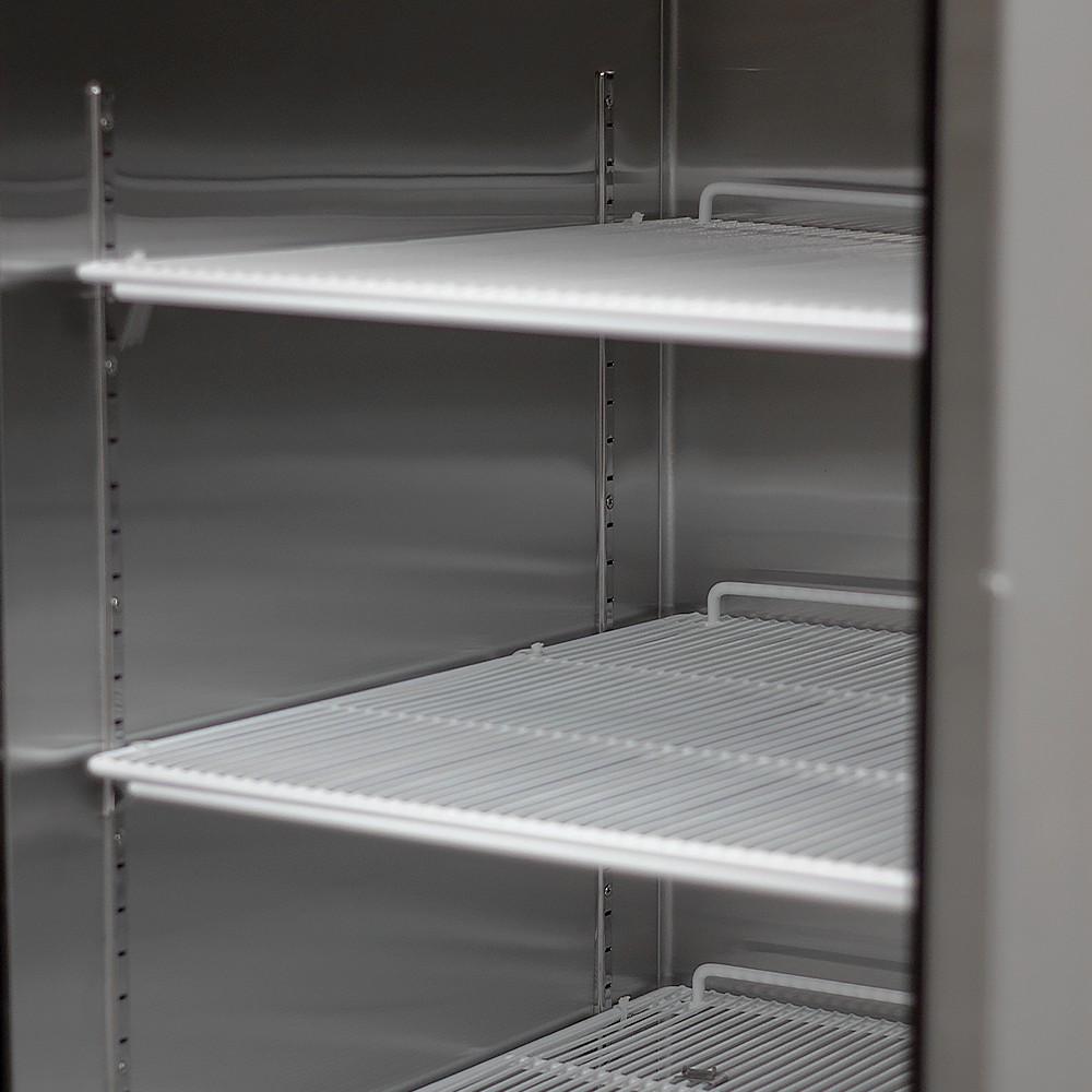 Congelador Acero Inoxidable. 2 Puertas Vidrio 1300 Litros Norkalt