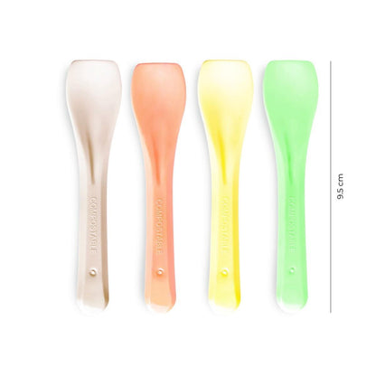 Cucharita Compostable Multicolor 9.5 Cm X 1Kg
