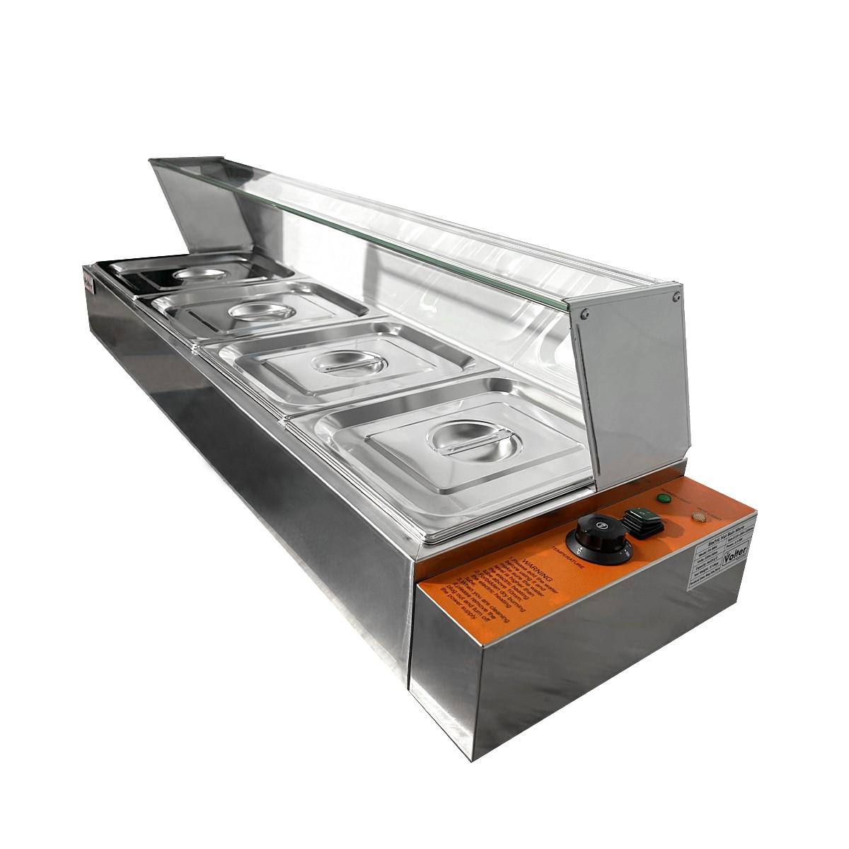 Baño María Sobremesa C/Vidrio 4 Gn 1/2 EHBM4 Volter
