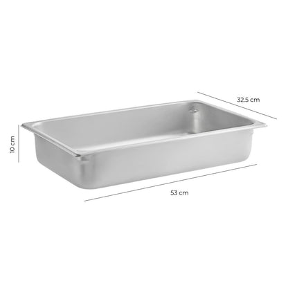 Contenedor Gastronomico Acero Inoxidable GN 1/1x10 Cm