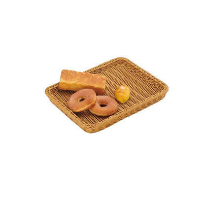 Canastos Rectangular De Plástico Color Café 45x34x4 Cm