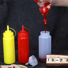 Botella Dispensadora Salsa Graduada Roja 350 Ml