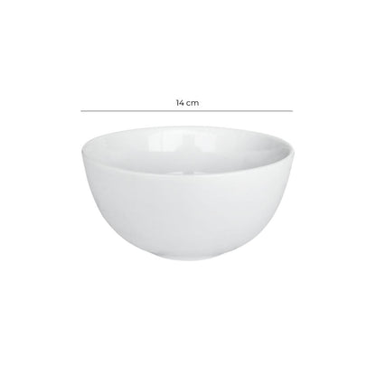 Set de 6 Bowl Pocillo Alto Porcelana 14 Cm Línea Padua