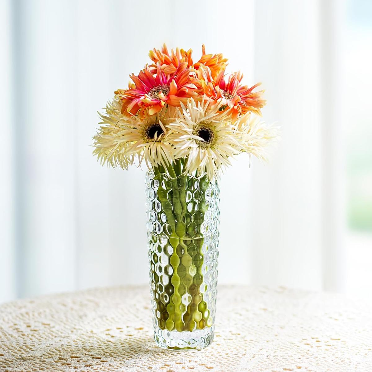 Florero Vidrio Panal 20 Cm
