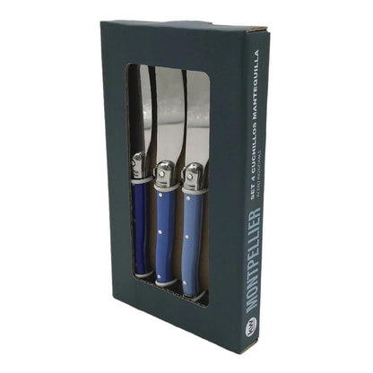 Set De 4 Cuchillos Aperitivo Montpellier Azul