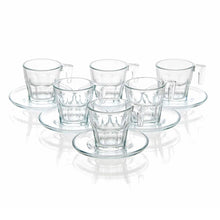 Set De 6 Tazas De Cafe Con Platillo 70 Cc Línea Casablanca