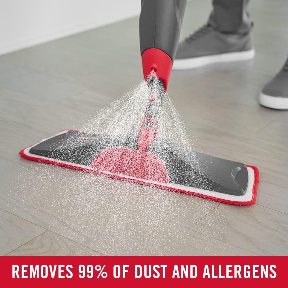 KIT DE LIMPIEZA RUBBERMAID CON MOPA MICROFIBRA Y SPRAY