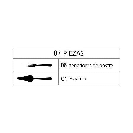 Juego De Servicio Para Postres De 7 Piezas