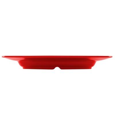 Plato Cuadrado Melamina Roja 30x30 Cm
