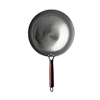 Wok De Hierro Cóncavo Con Mango 30 Cm