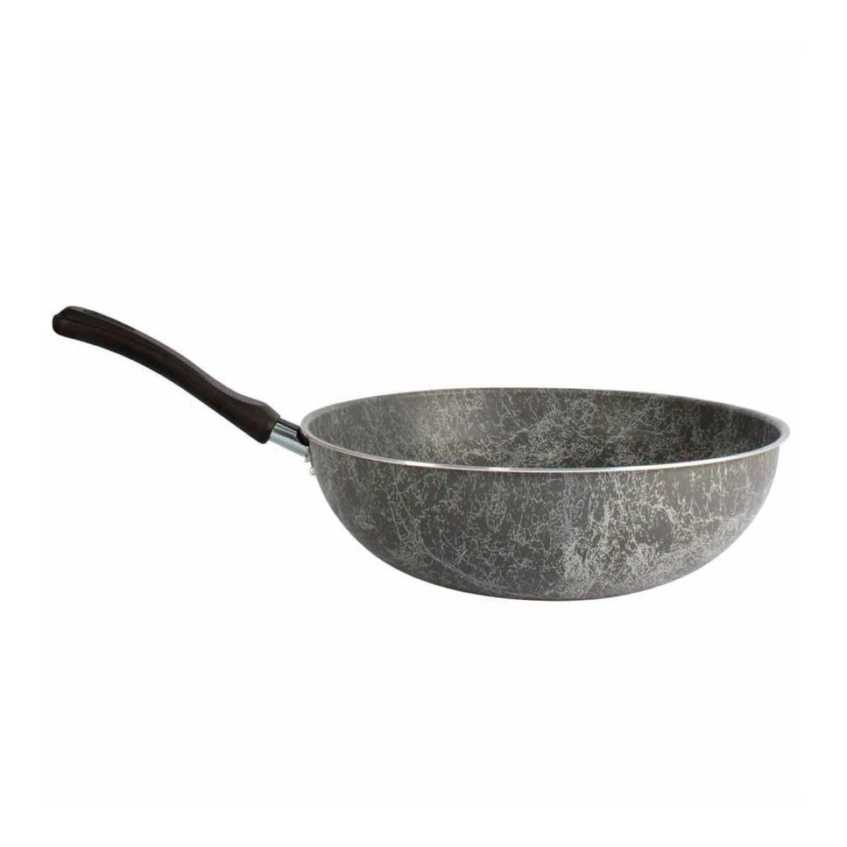 Wok 28 Cm Antiadherente Color Mármol