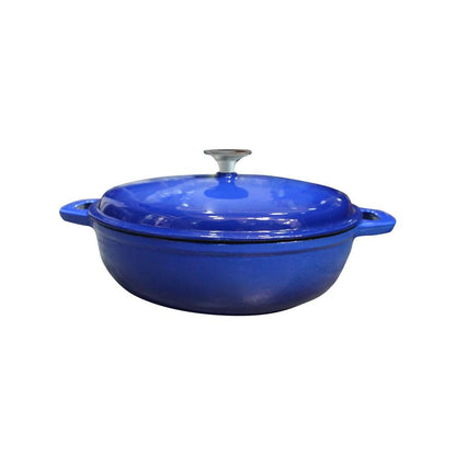 Olla Hierro Fundido Azul 30x9 Cm