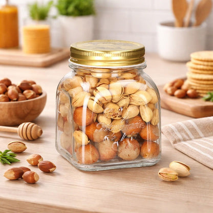 Set De 6 Frascos Con Tapa De Metal 500 Ml