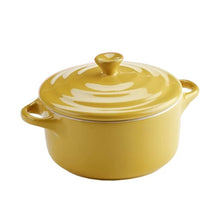 Mini Olla Redonda Cerámica Amarilla