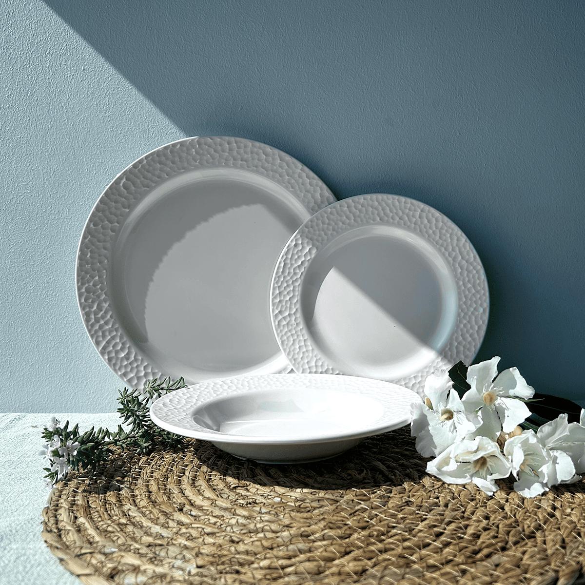 Plato Melamina Blanca 20 Cm Línea Kplus