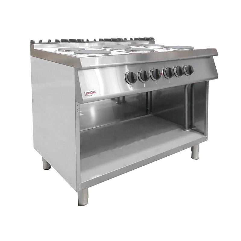 Anafe Eléctrico 6 Platos Con Base