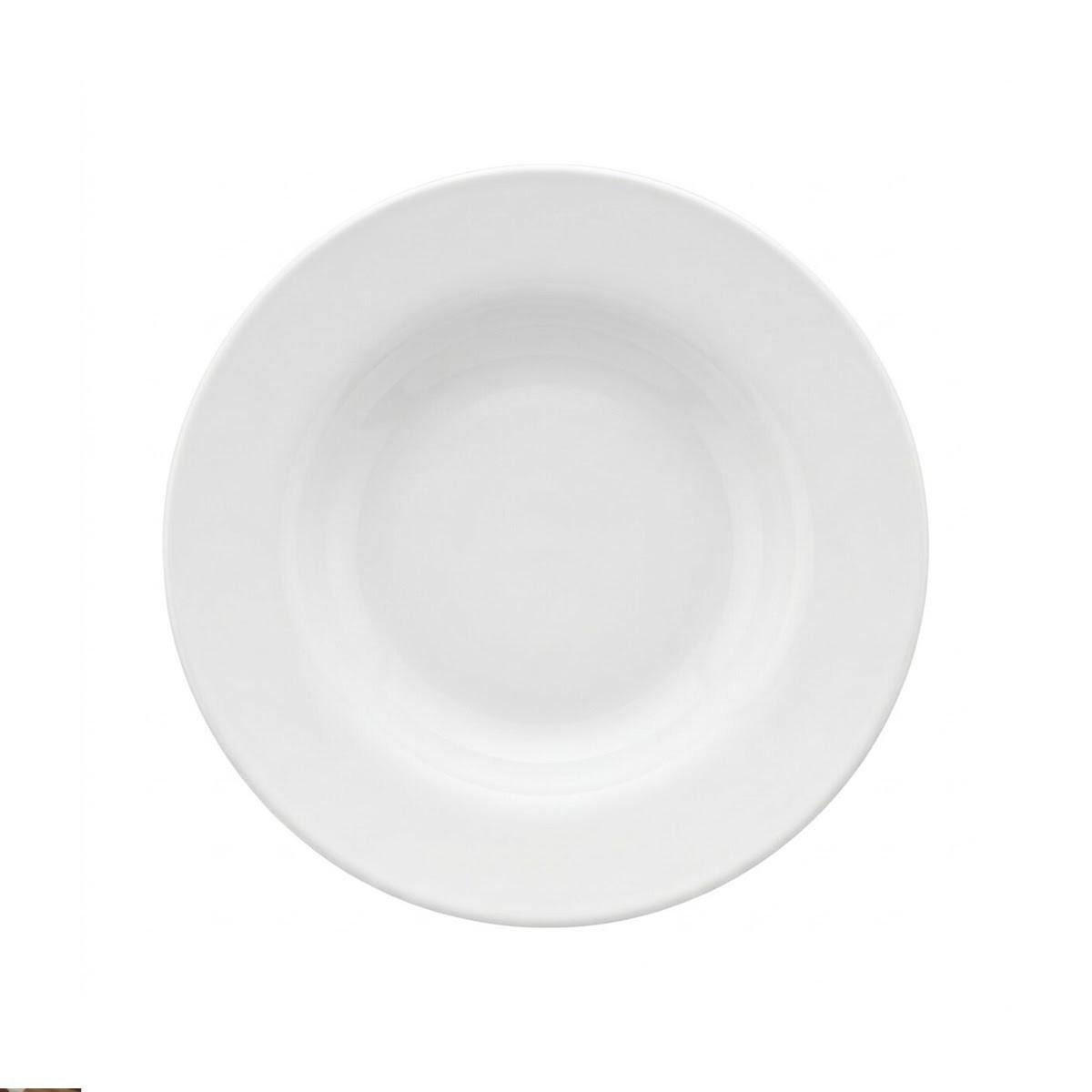 Set de 4 Plato Hondo De Policarbonato Blanco 21 Cm