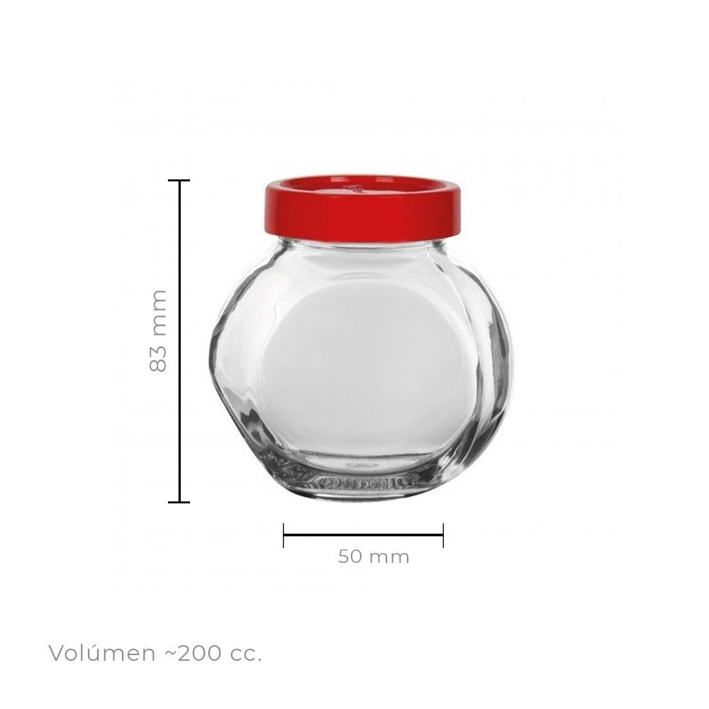 Frasco Con Tapa Roja 180 Ml