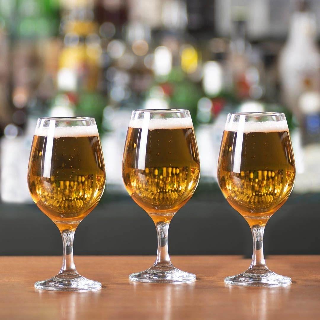 Set 6 Copas De Cerveza 395 Cc Liena Amber