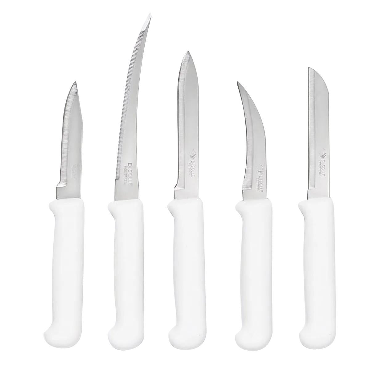 Kit De 5 Cuchillos De Legumbres Blanco