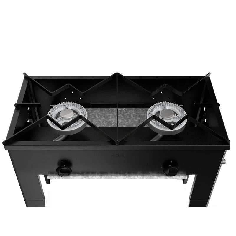 Anafe 2 Platos Alto 86 x43Cm Gas