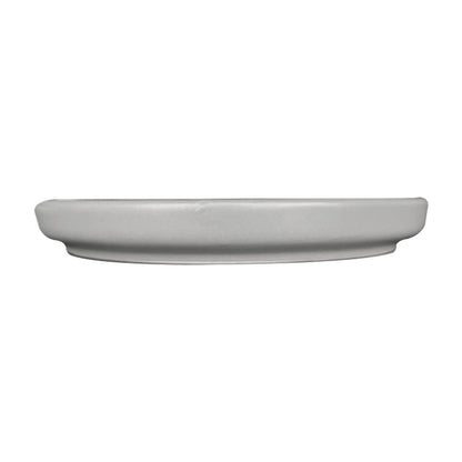 Plato Entrada Cerámica Rustica 21 Cm Gris Línea Oslo
