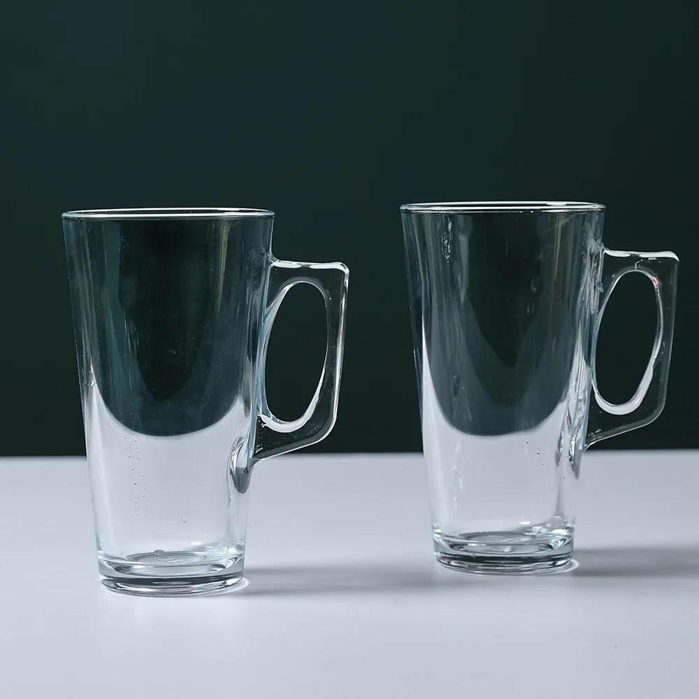 Taza Vidrio Con Aza Modelo Vela 385 Cc