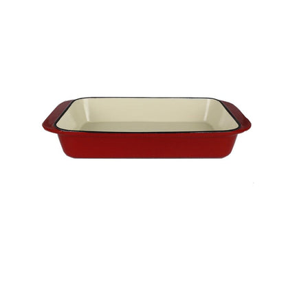 Asadera De Hierro Enlozada Roja 35 Cm