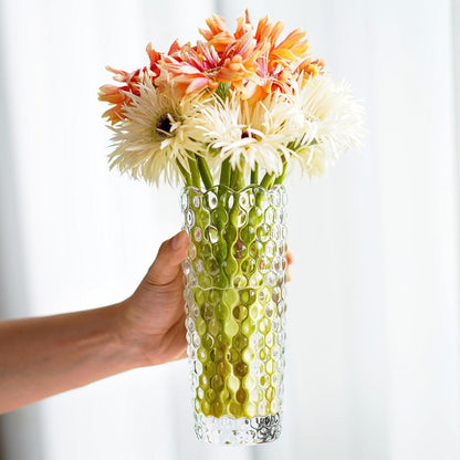 Florero Vidrio Panal 20 Cm