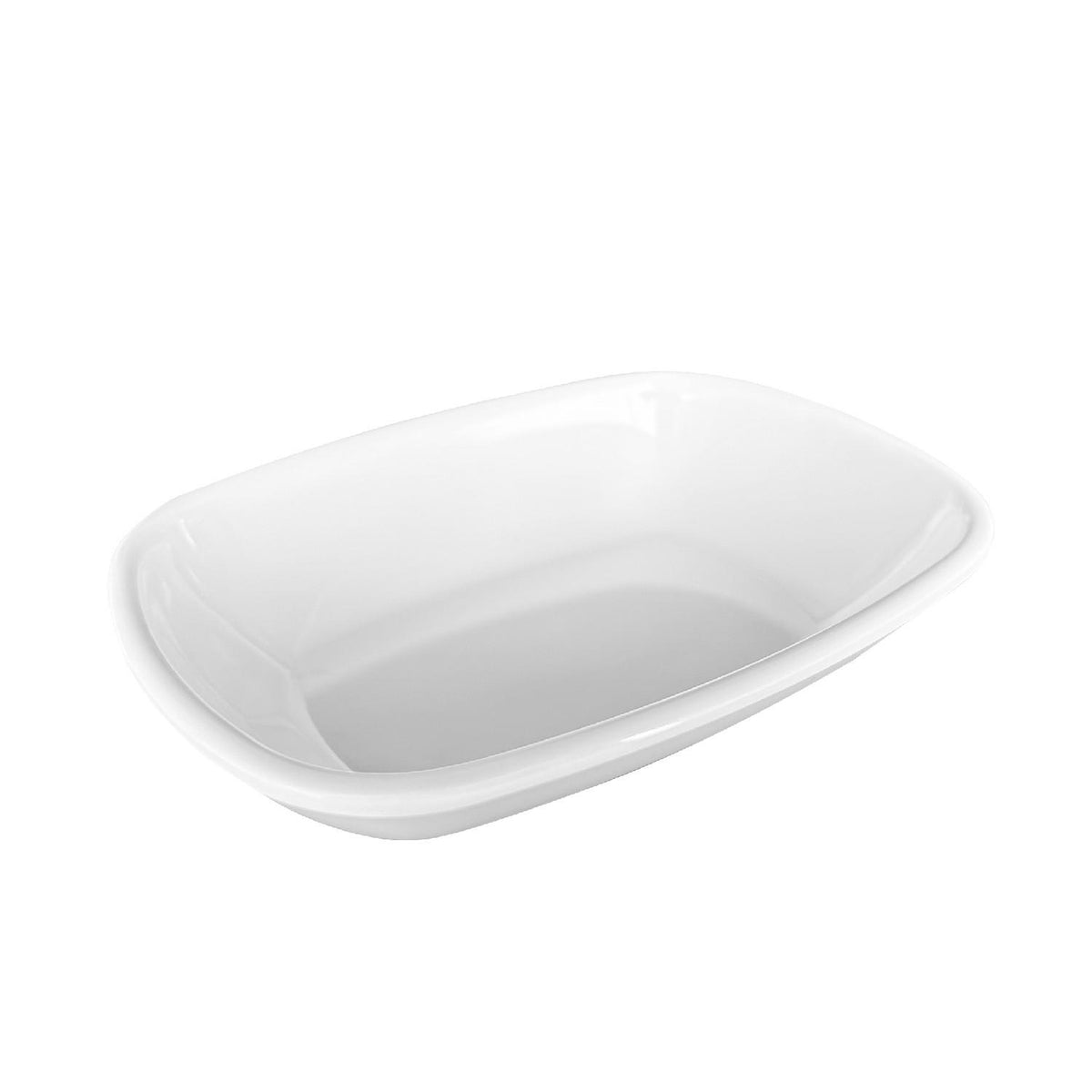 Pocillo Melamina Rectangular Blanca 12x9 x3 Cm Línea Clásica