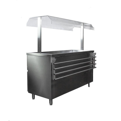 Modulo Salad Bar Refrigerado 4 Deposito
