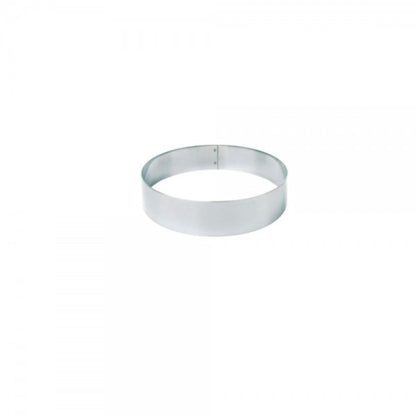 Molde Redondo Acero Inoxidable Medida 12 X 4.5 X 1 Mm