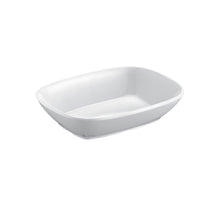 Set de 6 Pocillos Melamina Rectangular Blanca 12x9 x3 Cm Línea Clásica