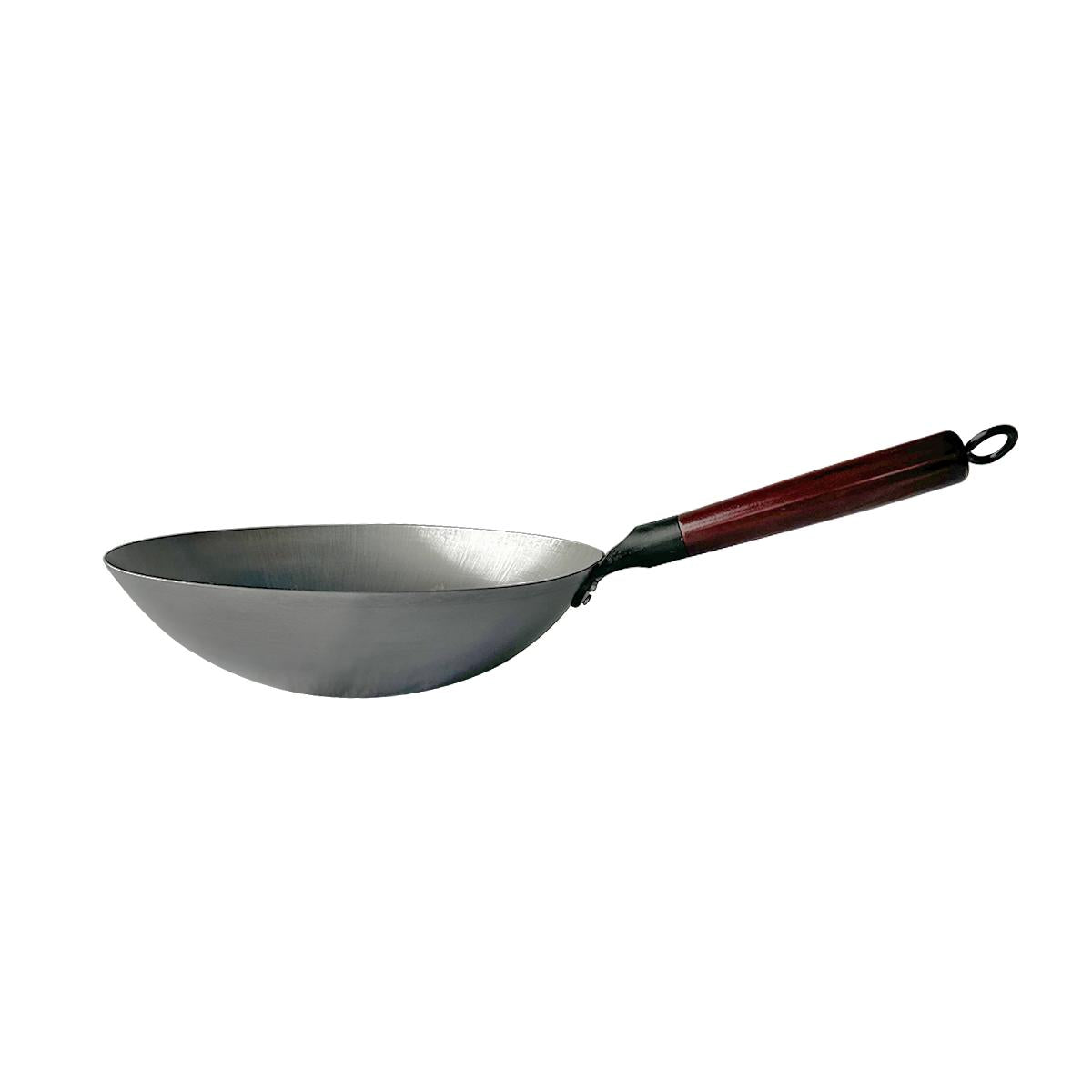 Wok De Hierro Cóncavo Con Mango 30 Cm