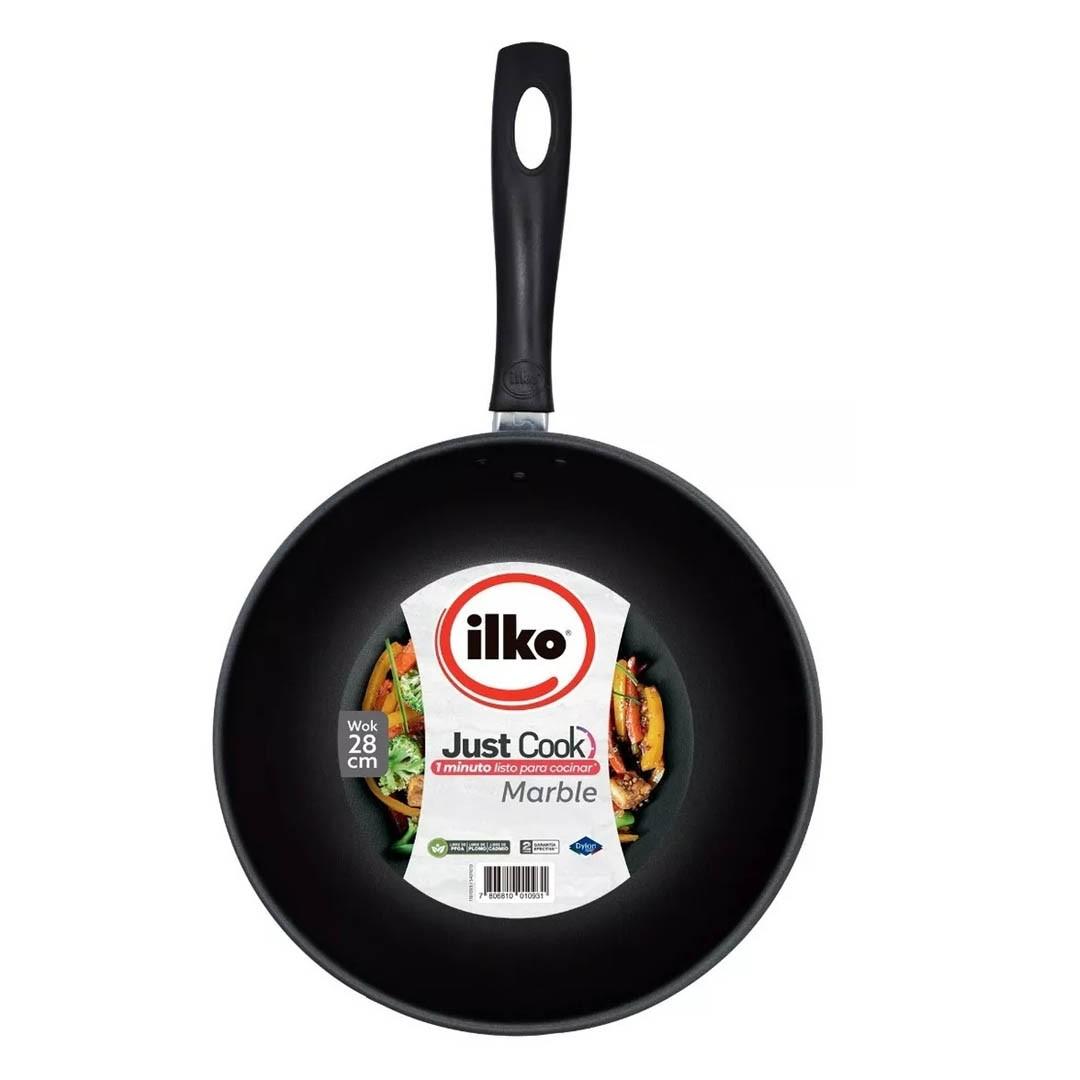 Wok 28 Cm Antiadherente Color Mármol