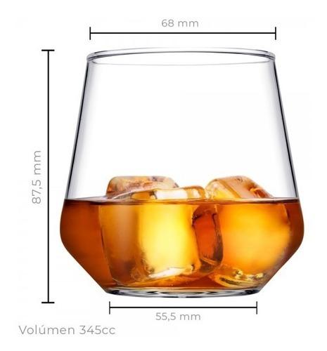 Vaso Whisky Bajo 345 Cc Línea Allegra