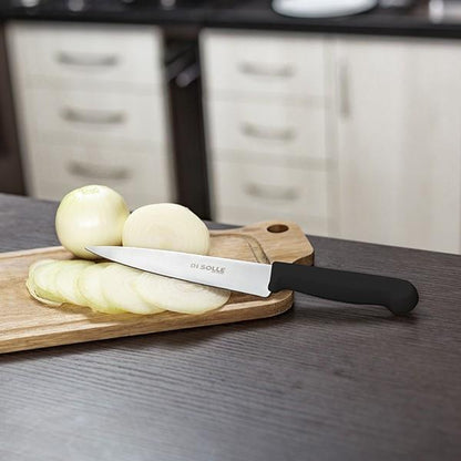 Cuchillo Medio Golpe 25 Cm Mango Negro Línea Durafio