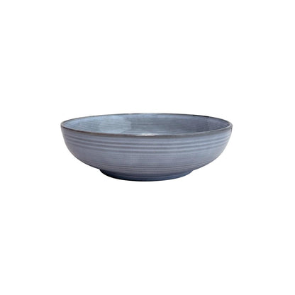 Set De 6 Bowl Redondo Cerámica Azul 17.5X5 Cm
