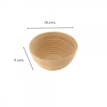 Cesta Fermentadora/Bannetton De Pan Redonda Rattan 18x9 Cm