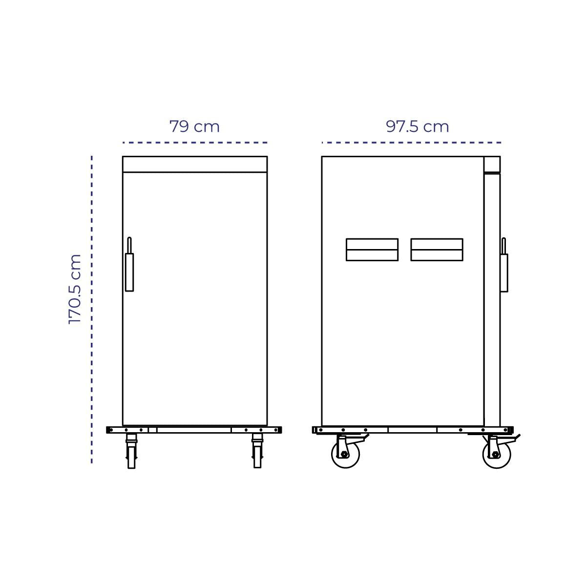 Mantenedor De Alimentos 11 Niveles Gn 2/1 Modelo DH-1121 Volter